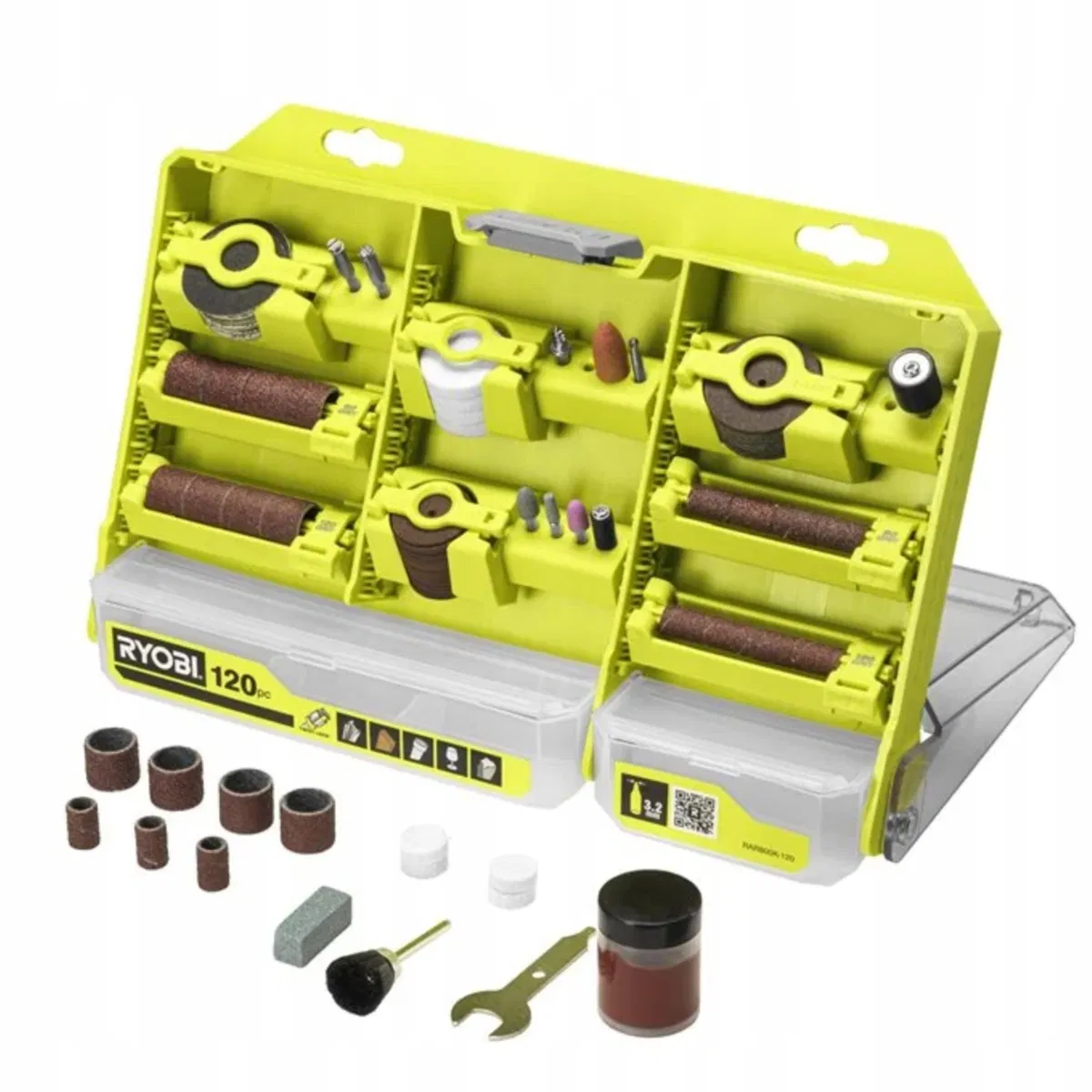 RYOBI Ryobi RAR800K-120 5132005872 Zestaw Narzędzi Uniwersalny 120 szt. Rar800K-120