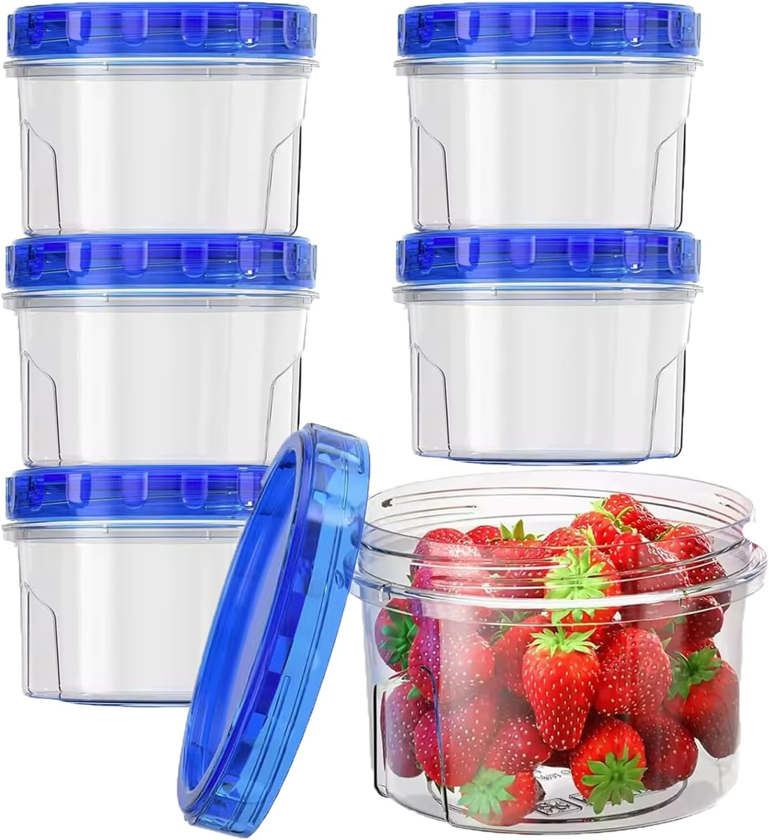 SŁOIKI 6 SZTUK 500ML ZAKRĘCANE HERMETYCZNE ORGANIZER KUCHENNY
