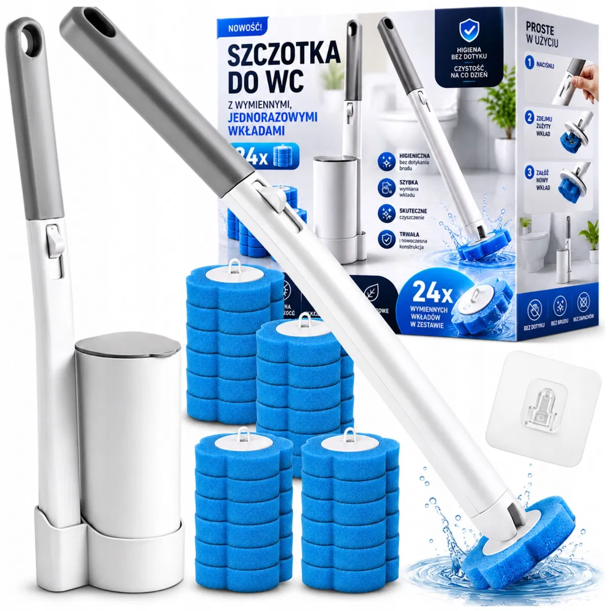 Inny producent Szczotka do WC z Wymiennymi Wkładami 360°