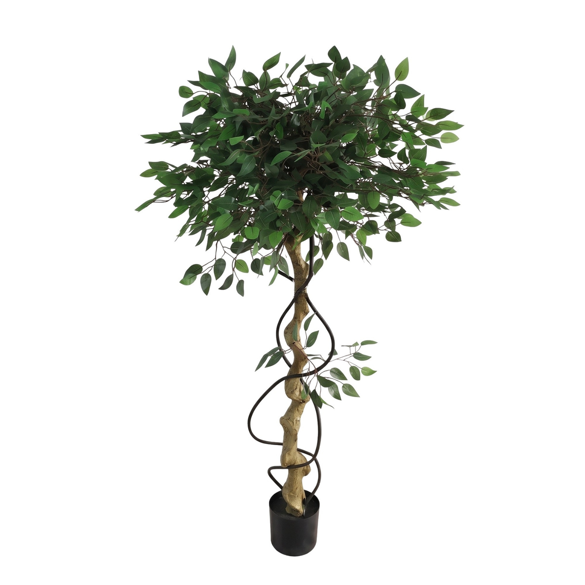 Sztuczny fikus na skręconym pniu w doniczce, wys. 150 cm - EDENIA ...