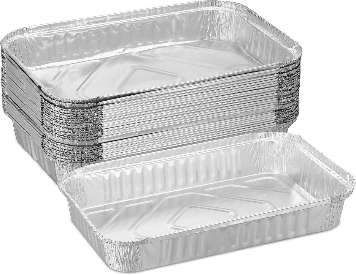 TACKI DO GRILLOWANIA 25 SZTUK ALUMINIOWE SREBRNE
