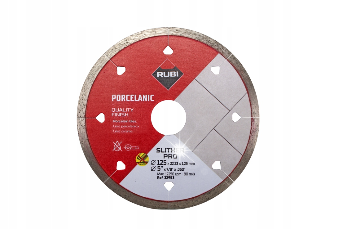 Rubi Ma TARCZA DIAMENTOWA DO GRESU PORCELANOWEGO 125 mm - RUBI | Sklep EMPIK.COM