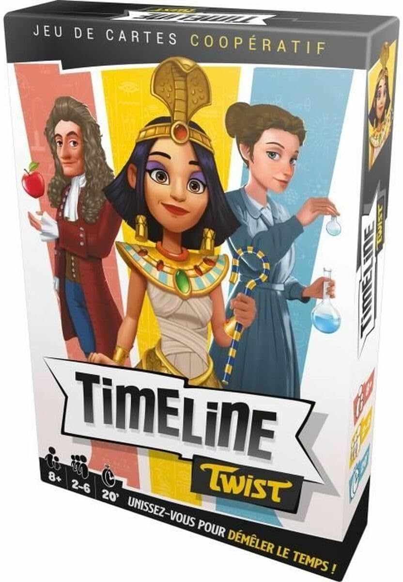Timeline Twist kooperacyjna gra karciana Asmodee 2-6 graczy od 8 lat
