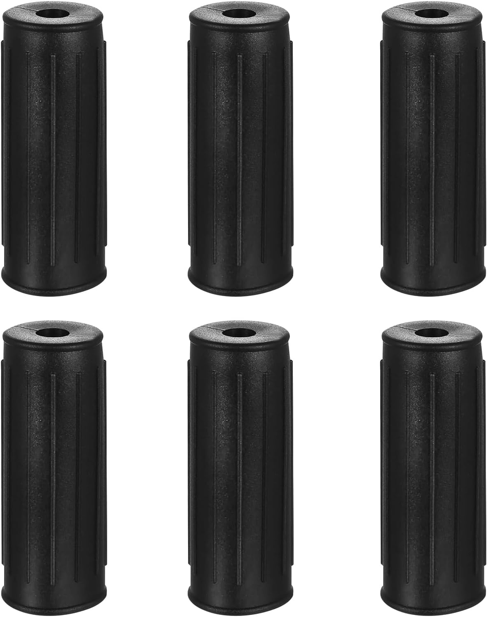 UCHWYTY 6 SZTUK 30MM CZARNE ANTYPOŚLIZGOWE DO TACZKI WÓZKA RĄCZKI
