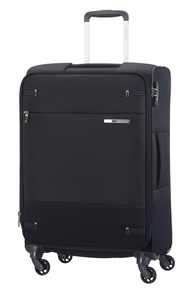 Walizka twarda Samsonite czarna granatowa poliester 68 l