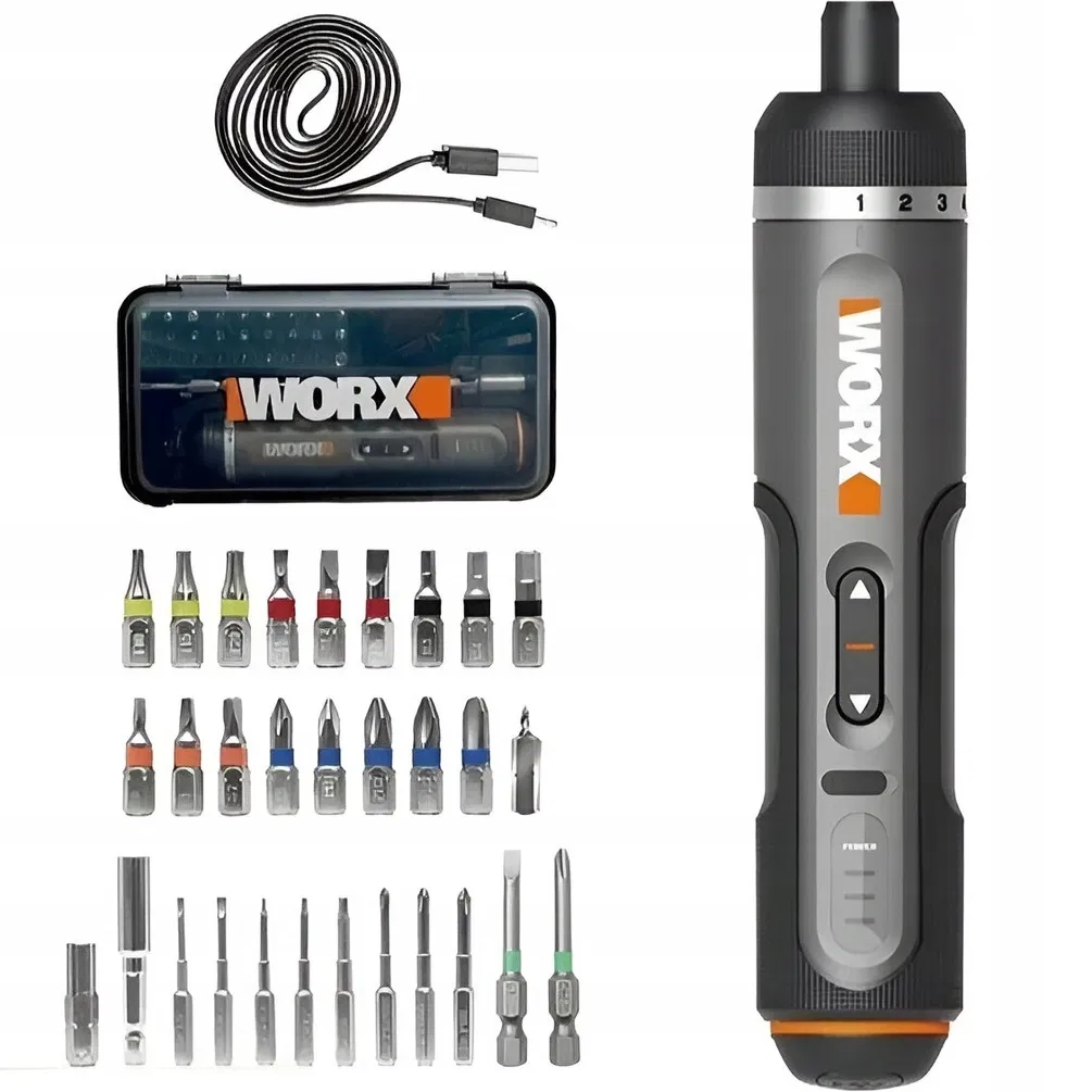 Worx wielofunkcyjny zestaw śrubokrętów wkrętaków 4V magnetyczne