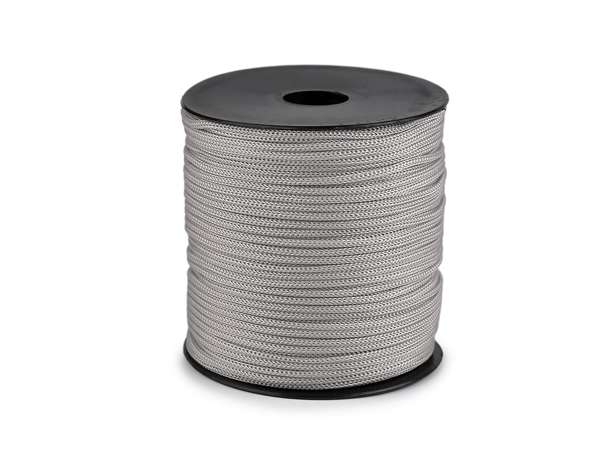 Włóczka Anet macrame Ø2 mm 90 g 1 szt. 13 szary jasny szpulka ...