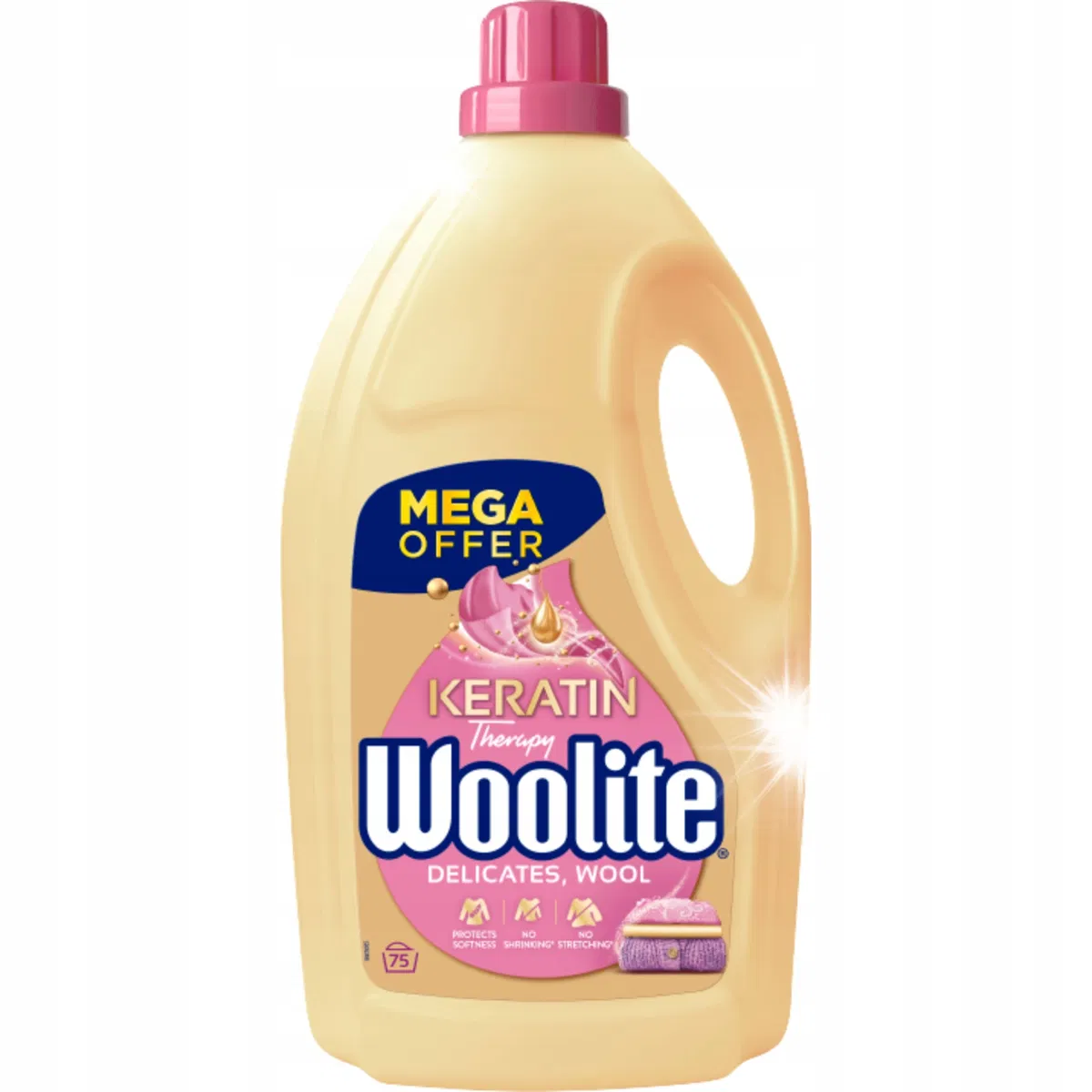 Woolite Delicate płyn do prania delikatnych wełny z keratyną 4,5 L/ 75 prań