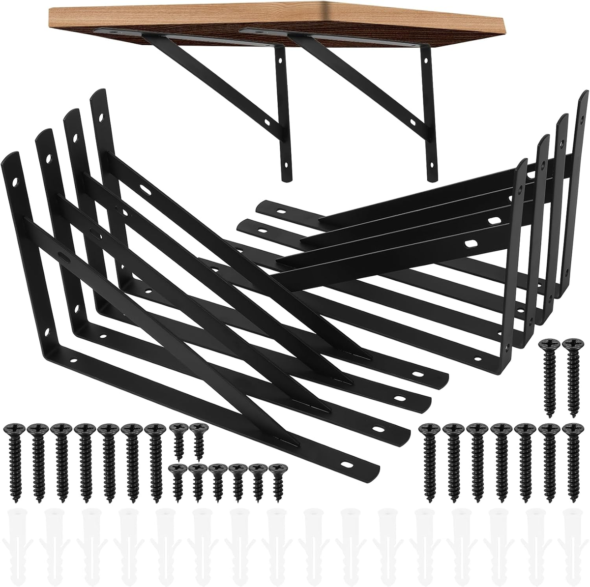 WSPORNIKI DO PÓŁEK 8 SZTUK ŻELAZNE 250X160MM