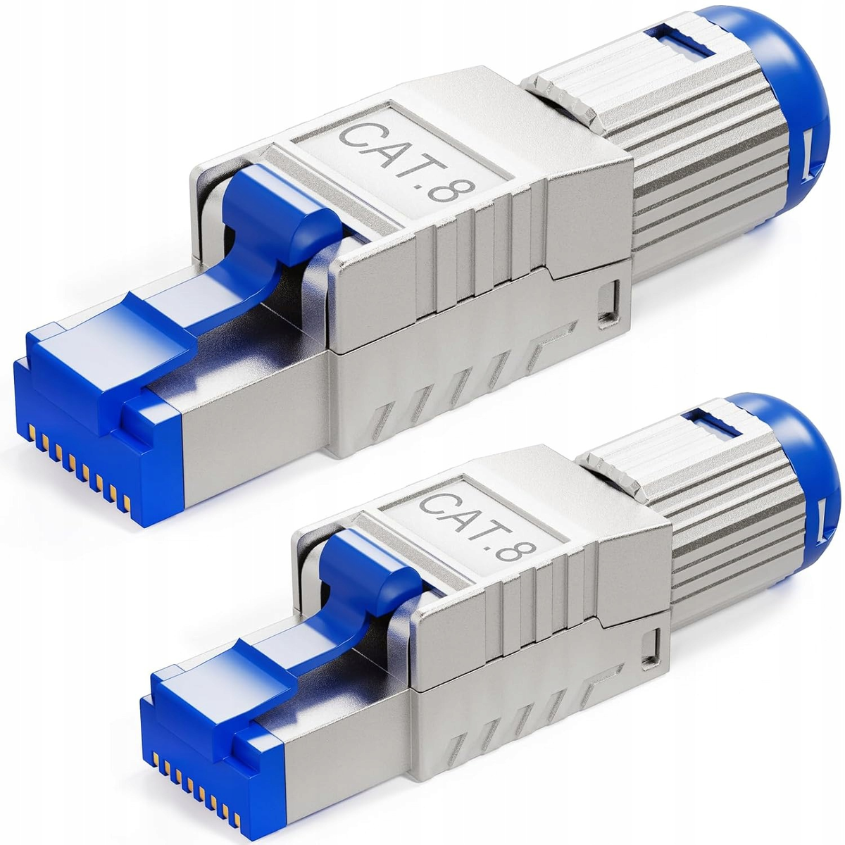 WTYCZKA 2 SZTUKI RJ45 KATEGORIA 8 ETHERNET SZYBKI KONNEKTOR SIEĆ