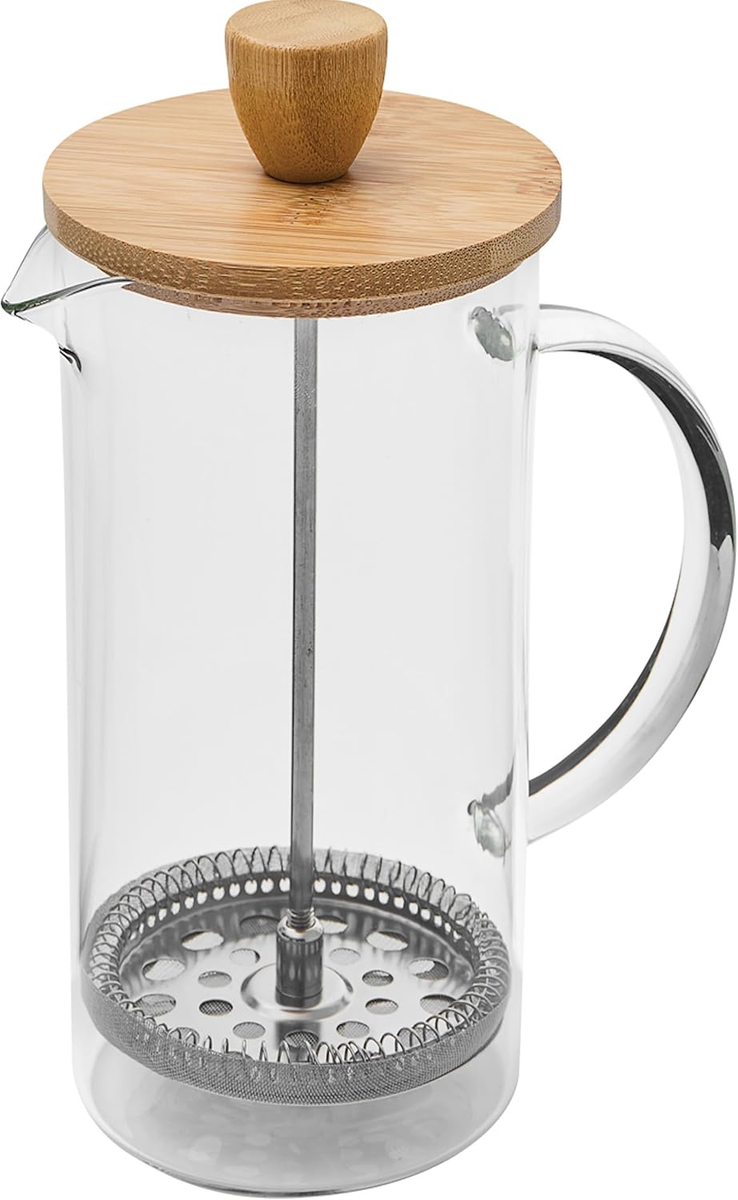 ZAPARZACZ DO KAWY 600 ML SZKLANY BAMBUSOWY