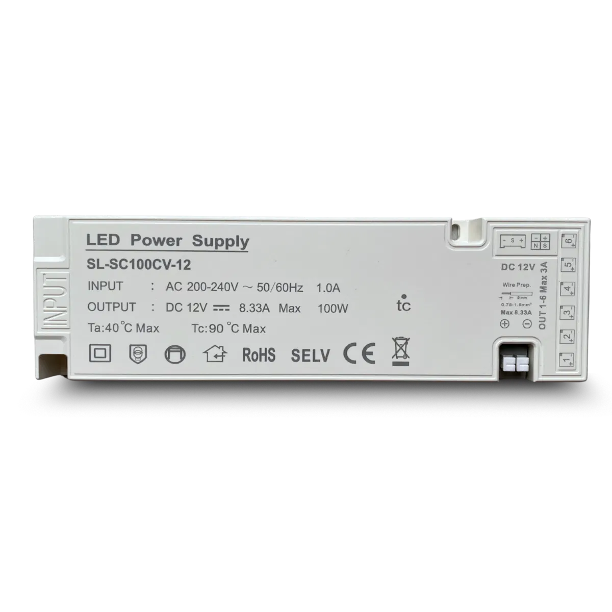 Marbet Zasilacz LED 100W 12V do lameli WOODLINE LUMI (2-3 panele)