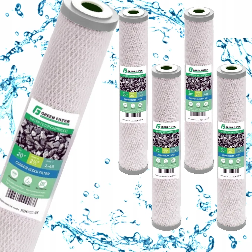 Inny producent Zestaw 5x wkład filtrujący węglowy 20' Slim filtr do wody
