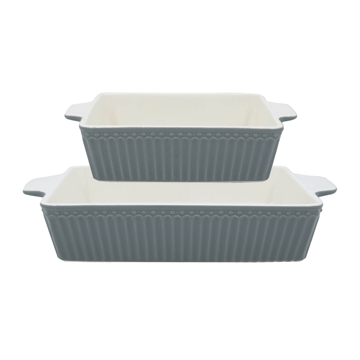 Zestaw form do pieczenia Alice Stone Grey small Green Gate, 2 szt.