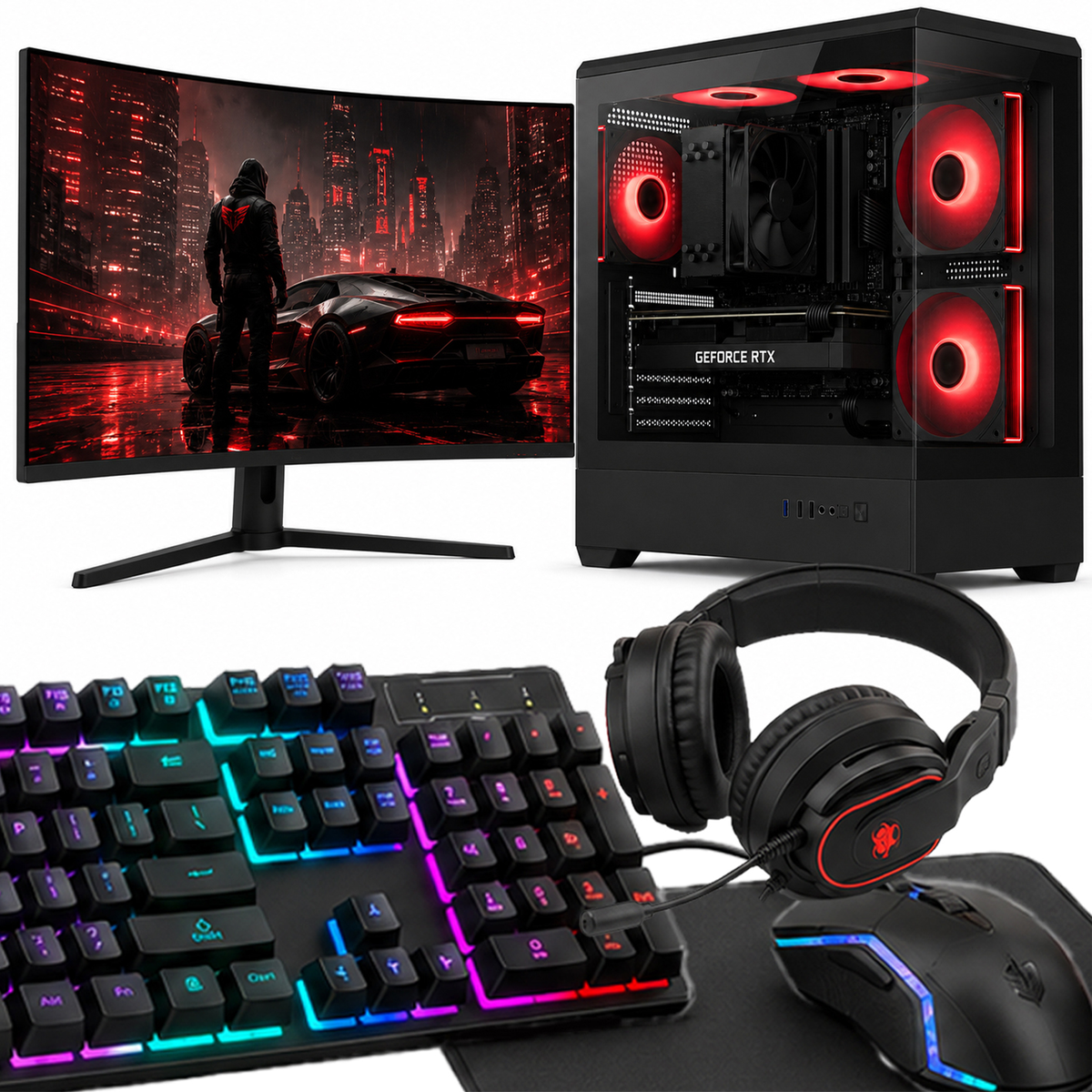 Zestaw KOMPUTER GAMINGOWY Intel Ultra 5 250KF Plus RX9070XT 16GB 1TB 16GB