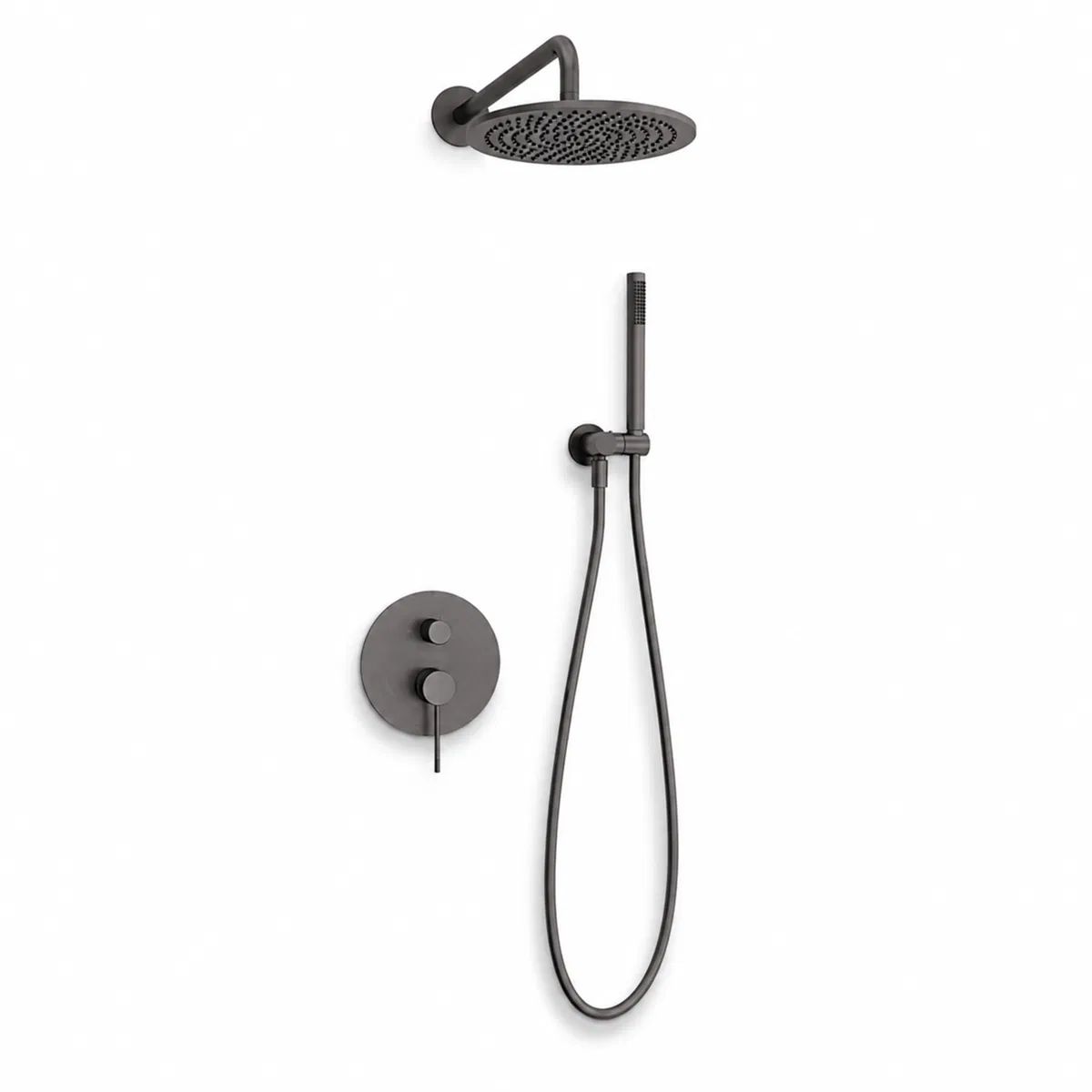 Inny producent Zestaw prysznicowy podtynkowy gun metal mosiężny AquaElegance