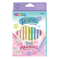 Markery dwustronne, pastelowe, 10 kolorów flamastry&nbsp;-&nbsp;Colorino