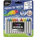 Kredki do malowania twarzy, Kidea, 12 kolorów&nbsp;-&nbsp;KIDEA