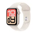Apple Watch SE 3 GPS 44mm Starlight Aluminium Case with Starlight Sport Band - M/L&nbsp;-&nbsp;Apple