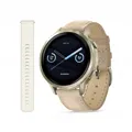 Garmin Venu 4 41 mm złoty z paskiem silikonowym oraz paskiem skórzanym&nbsp;-&nbsp;Turtle Beach