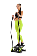 Hop-Sport, Stepper skrętny z ramionami, HS-045S Slim, limonka&nbsp;-&nbsp;Hop-Sport