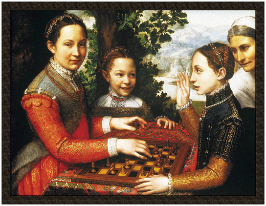 Naszywka Gra w szachy Sofonisba Anguissola Szyjemy Sztukę