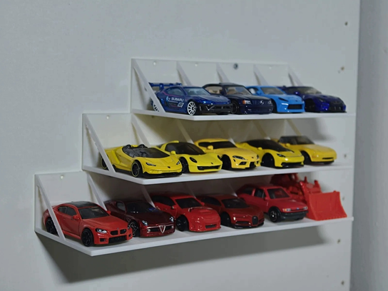 Półki do Hot Wheels 1/64 - Ekspozycja ścienna modularna - FALCON EYE ...