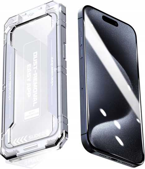 Tradebit 2x Szkło Ochronne 9H do iPhone 17 / 16 Pro Aplikator Łatwy Montaż ...
