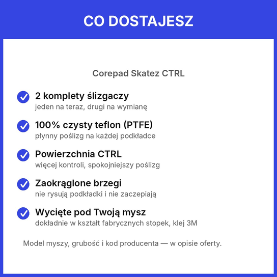 2 x CorePad Ślizgacze Razer Viper V4 Pro Skatez CTRL (670) - Corepad ...
