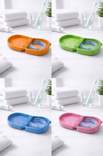Brace box – etui na szynę zębową fioletowe - FALCON EYE | Sklep EMPIK.COM