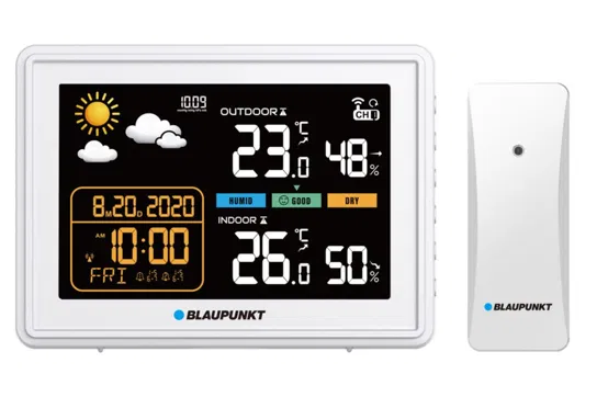 Blaupunkt WS30WH Stacja pogody biała Blaupunkt