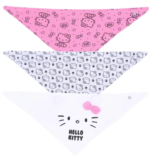 3X Śliniak Hello Kitty Hello Kitty