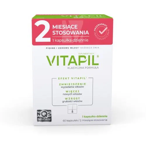 Suplement diety, VITAPIL® klasyczna formuła - skóra, włosy, paznokcie, 60 kaps. Nutropharma