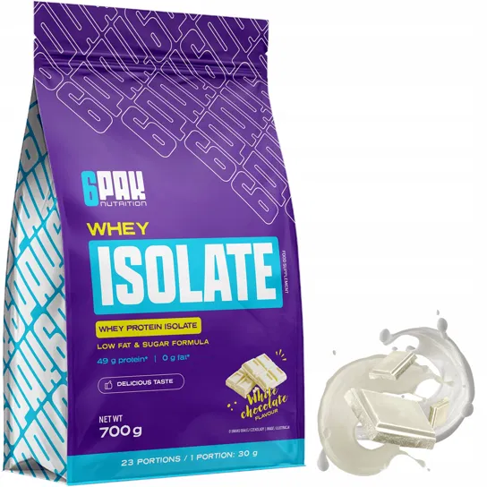 Białko Izolat 100% Whey Protein Isolate Wpi Odżywka Białkowa Masa Redukcja 6PAK NUTRITION