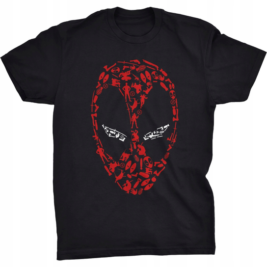 Deadpool Koszulka Maska Marvel Mutant X Men Logo GILDAN