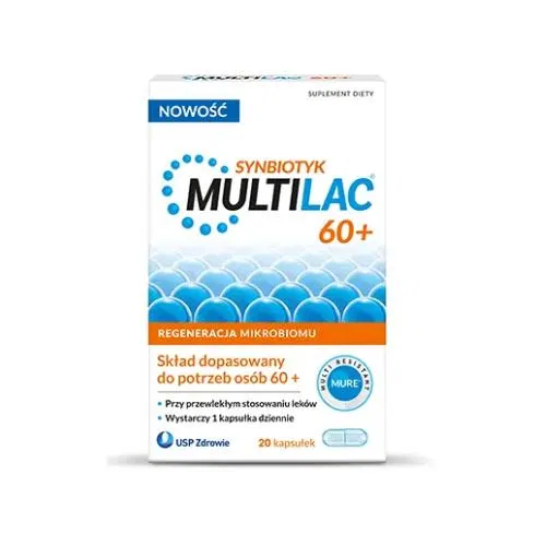 Multilac 60+ Synbiotyk Dla Seniora 20 Kaps. USP Zdrowie