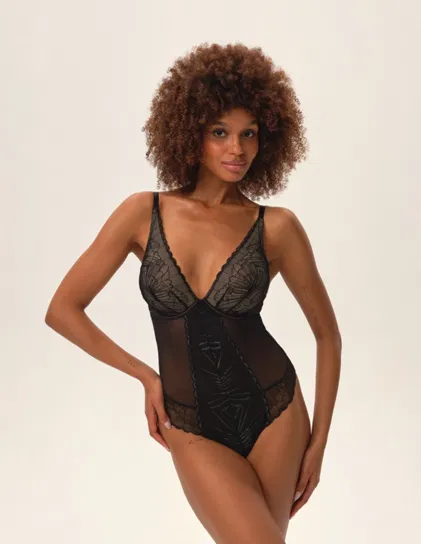 Body Oprah - czarny L Esotiq