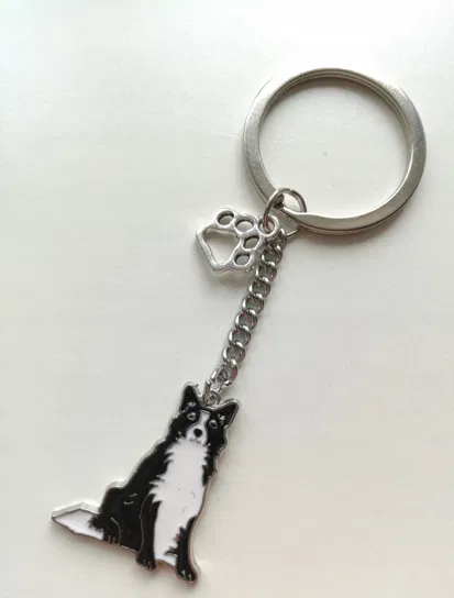 BRELOCZEK BRELOK DO KLUCZY PIES Border collie ALEKORALE Elbląg