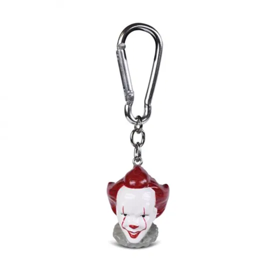 Brelok do kluczy 3D IT To głowa klauna Pennywise zawieszka breloczek z karabińczykiem Hello Kitty