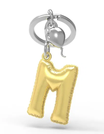 Brelok Do Kluczy Litera M - Me Metalmorphose
