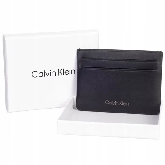 Calvin klein cardholder ck concise 4cc czarny Calvin Klein