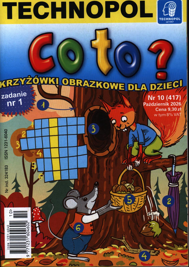 Co To ? Krzyżówki Obrazkowe dla Dzieci Agencja Wydawnicza Technopol