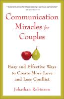 Communication Miracles for Couples Robinson Jonathan