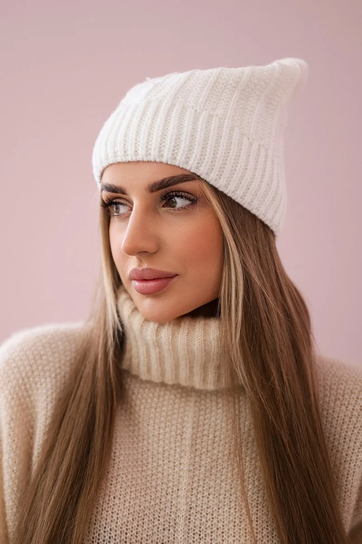Czapka z polarem Anna K238 ecru - Inna marka | Moda Sklep EMPIK.COM