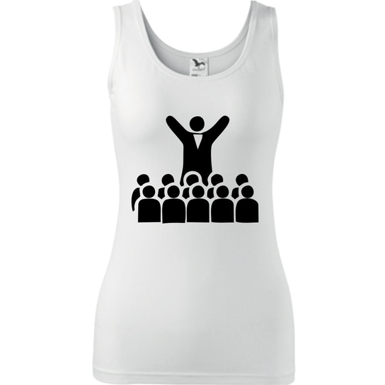 Damski Tank Top Biały L ESTAMPADO