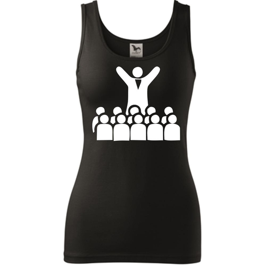Damski Tank Top Czarny S ESTAMPADO