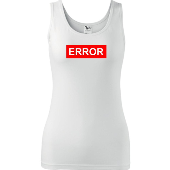 Damski Tank Top - Error Biały L ESTAMPADO
