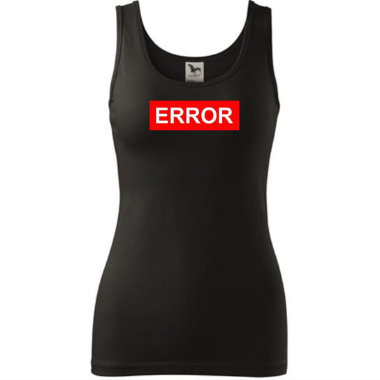 Damski Tank Top - Error Czarny M ESTAMPADO