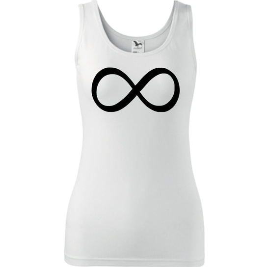 Damski Tank Top - Infinity Biały M ESTAMPADO