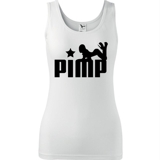 Damski Tank Top - Pimp Biały L ESTAMPADO